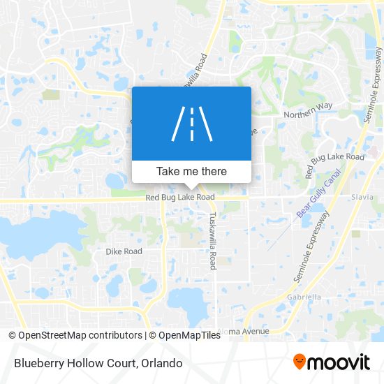 Blueberry Hollow Court map