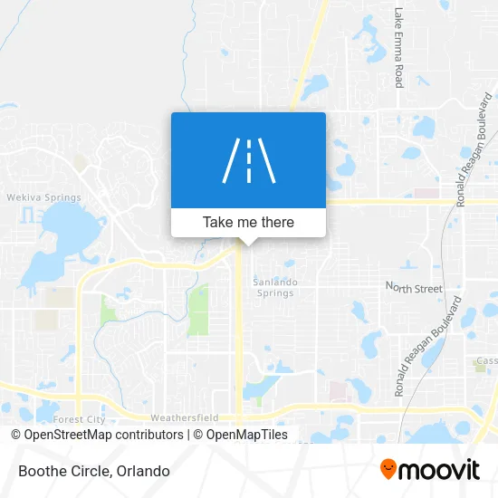 Mapa de Boothe Circle