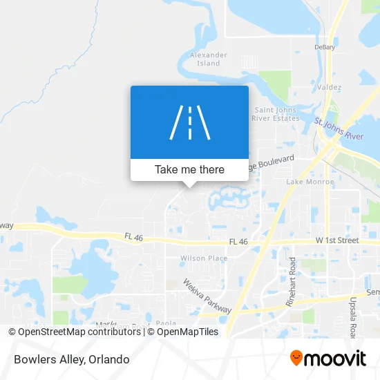 Bowlers Alley map