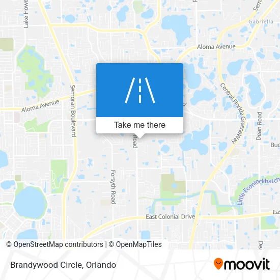 Brandywood Circle map