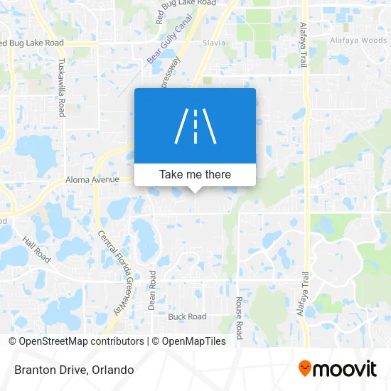 Branton Drive map