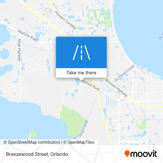 Breezewood Street map