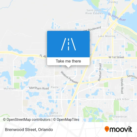 Brenwood Street map