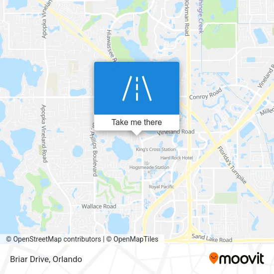 Briar Drive map