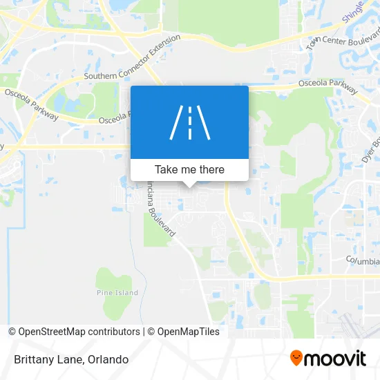 Brittany Lane map