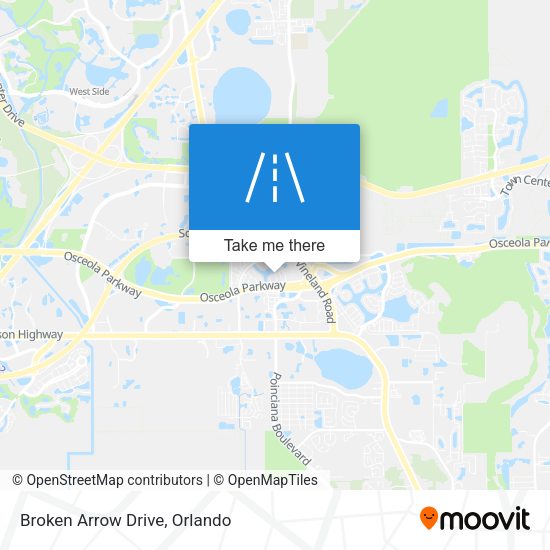 Mapa de Broken Arrow Drive
