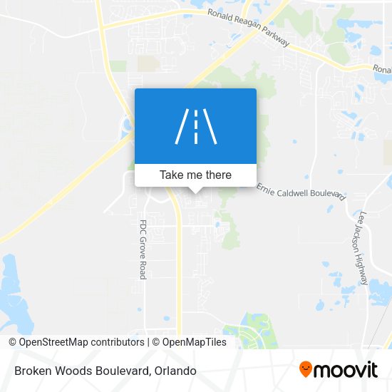 Mapa de Broken Woods Boulevard
