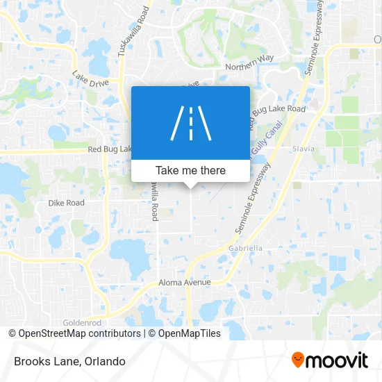 Brooks Lane map
