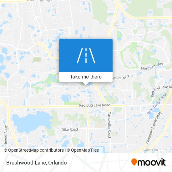 Brushwood Lane map