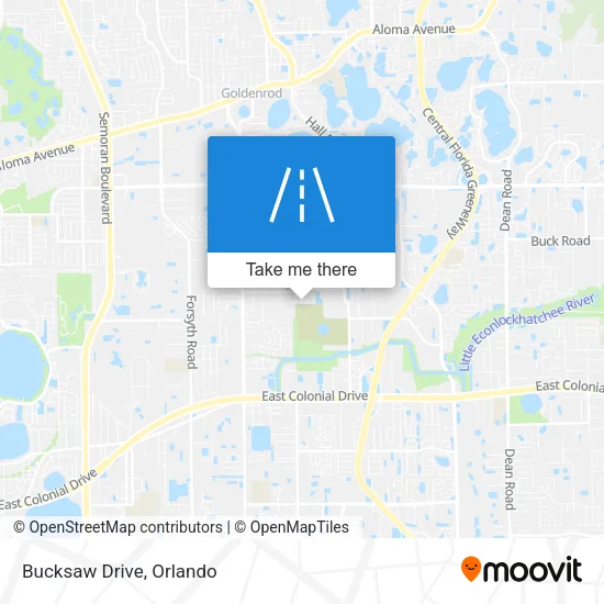 Bucksaw Drive map