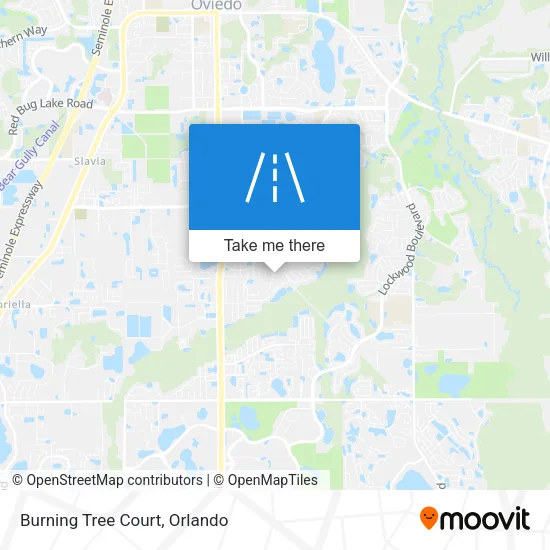 Burning Tree Court map