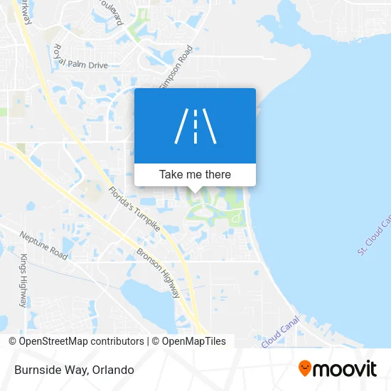 Burnside Way map