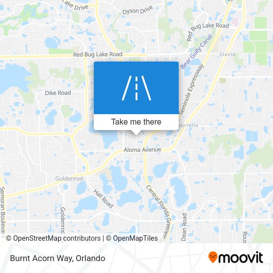 Mapa de Burnt Acorn Way