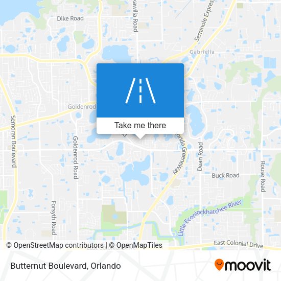 Butternut Boulevard map
