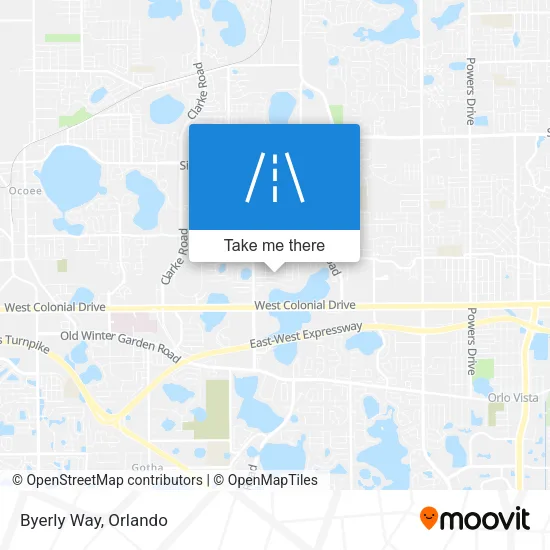 Byerly Way map