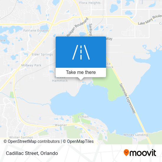 Mapa de Cadillac Street