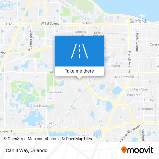 Cahill Way map