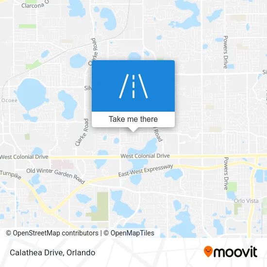 Calathea Drive map