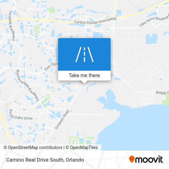 Camino Real Drive South map