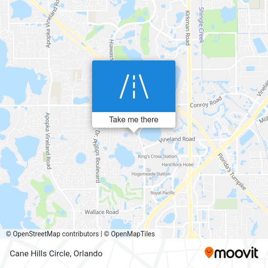 Cane Hills Circle map