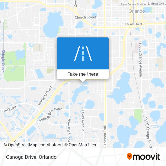 Mapa de Canoga Drive