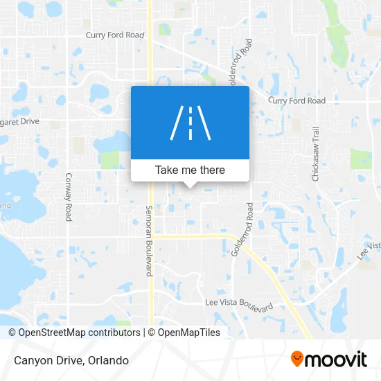 Canyon Drive map