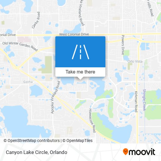 Canyon Lake Circle map