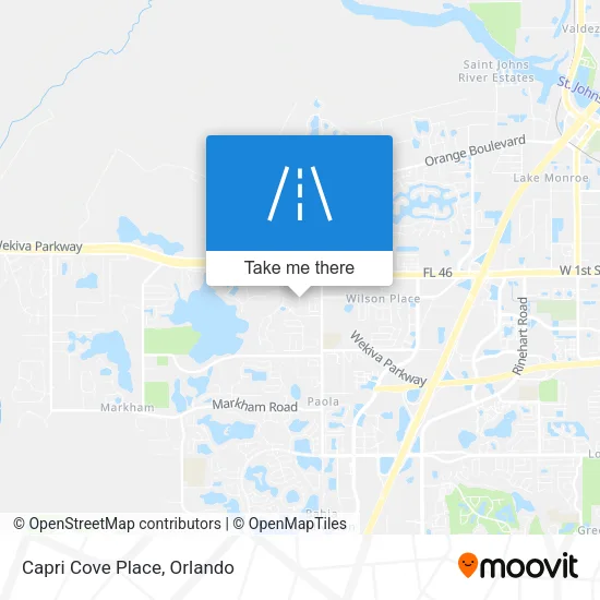 Capri Cove Place map