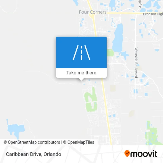 Caribbean Drive map