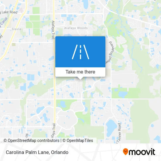 Carolina Palm Lane map