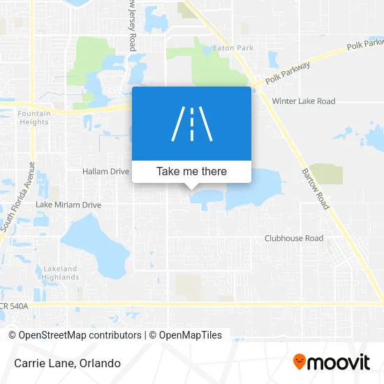 Carrie Lane map