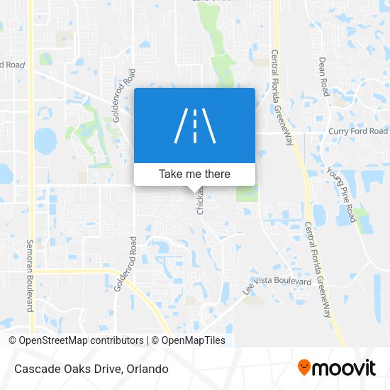 Cascade Oaks Drive map