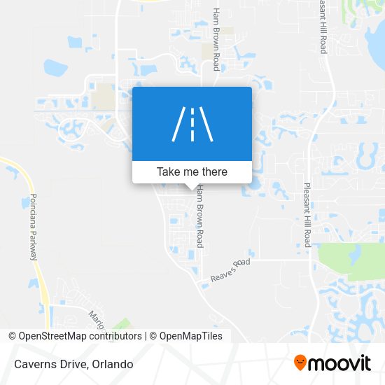 Mapa de Caverns Drive