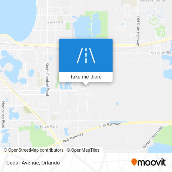 Mapa de Cedar Avenue
