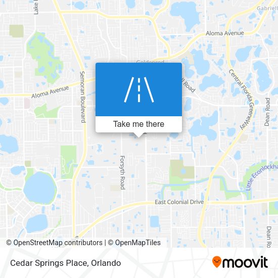 Mapa de Cedar Springs Place