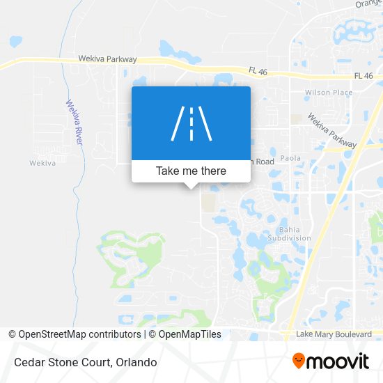 Mapa de Cedar Stone Court