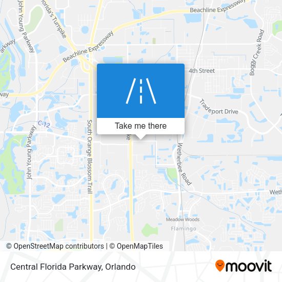 Central Florida Parkway map
