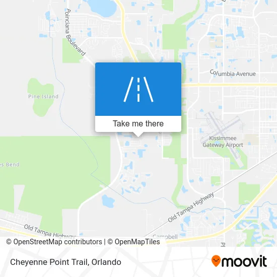 Cheyenne Point Trail map