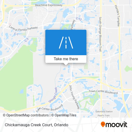 Chickamauga Creek Court map