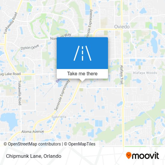 Mapa de Chipmunk Lane