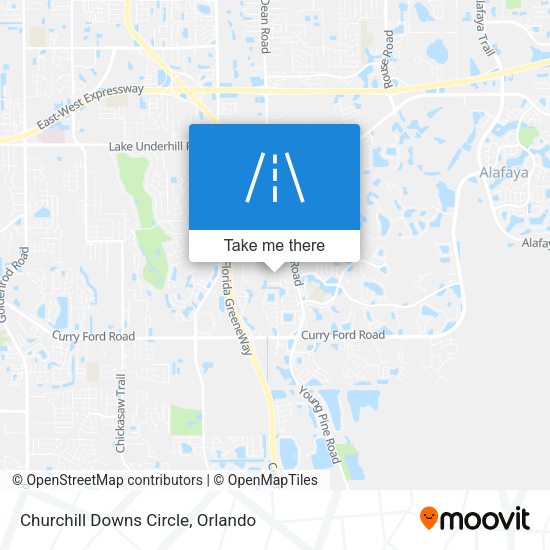 Mapa de Churchill Downs Circle