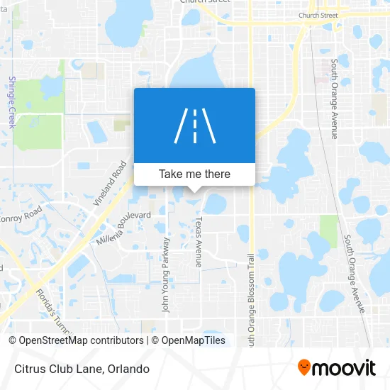 Citrus Club Lane map