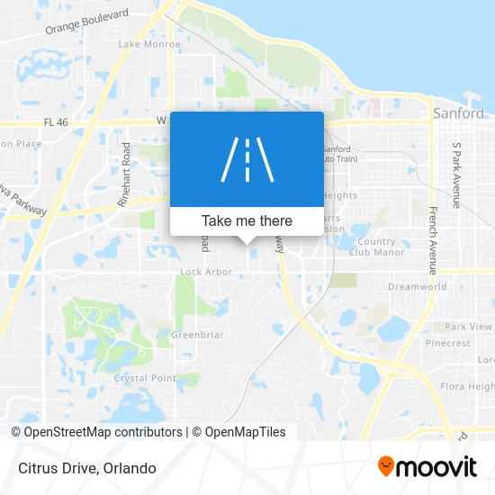 Citrus Drive map