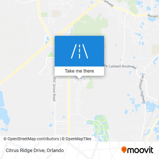 Citrus Ridge Drive map