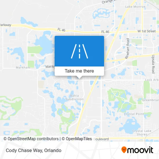 Cody Chase Way map