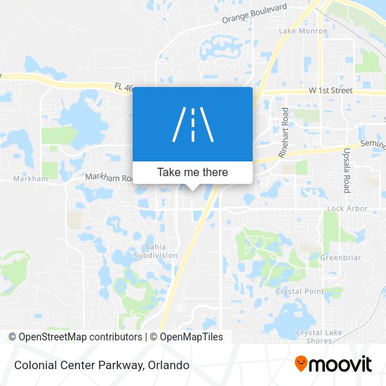 Colonial Center Parkway map