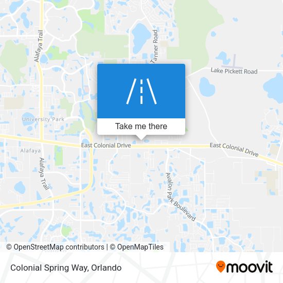 Colonial Spring Way map