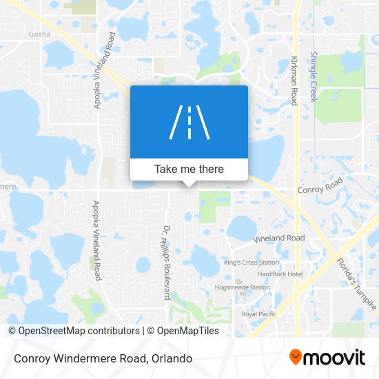 Conroy Windermere Road map