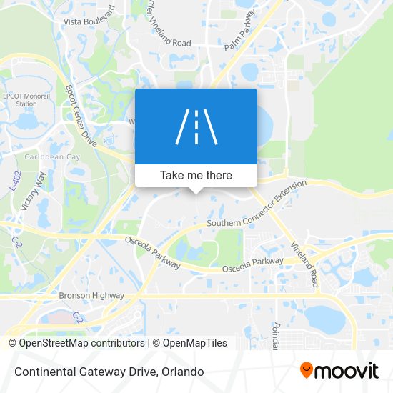 Mapa de Continental Gateway Drive