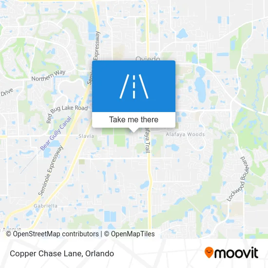 Copper Chase Lane map